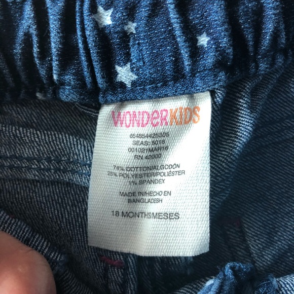 “little sister” onesie & star pattern jean shorts - Picture 5 of 7